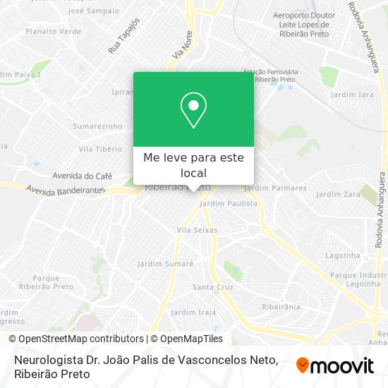 Neurologista Dr. João Palis de Vasconcelos Neto mapa