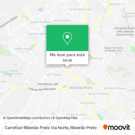 Carrefour Ribeirão Preto Via Norte mapa