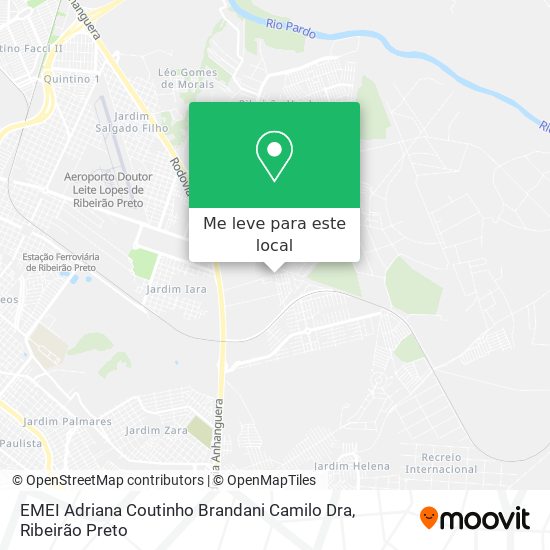 EMEI Adriana Coutinho Brandani Camilo Dra mapa