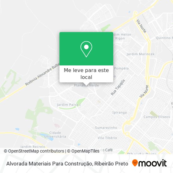 Alvorada Materiais Para Construção mapa