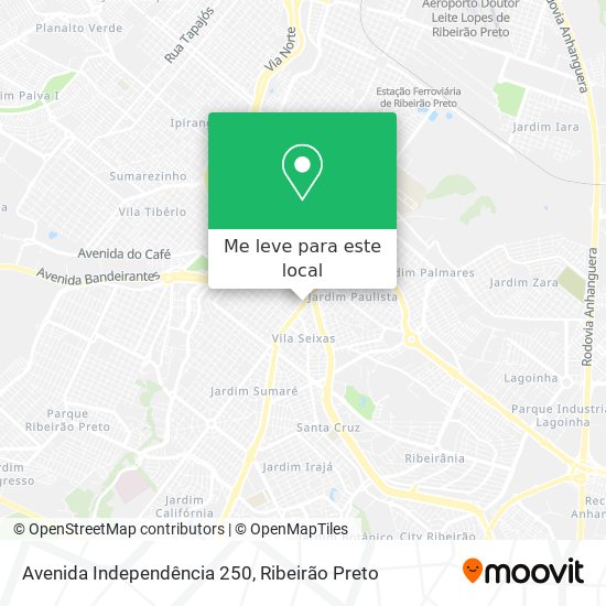 Avenida Independência 250 mapa