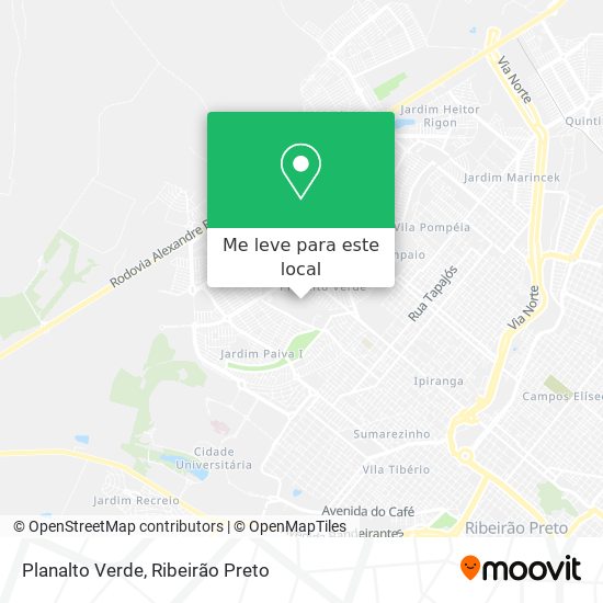 Planalto Verde mapa