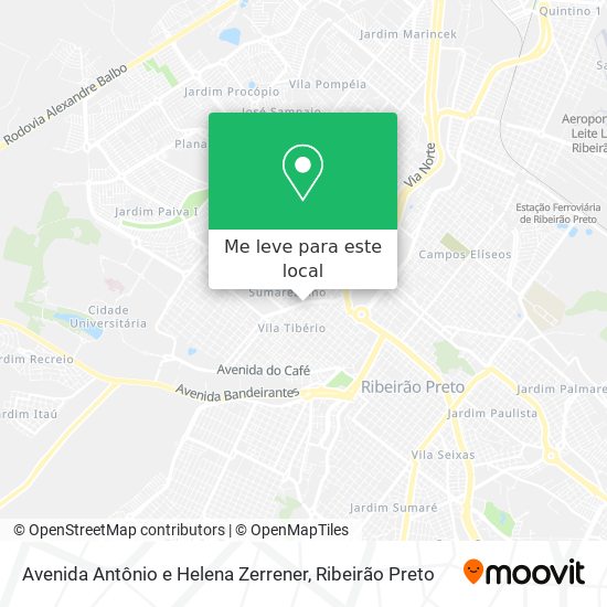 Avenida Antônio e Helena Zerrener mapa