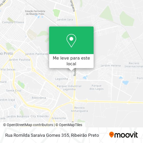 Rua Romilda Saraíva Gomes 355 mapa