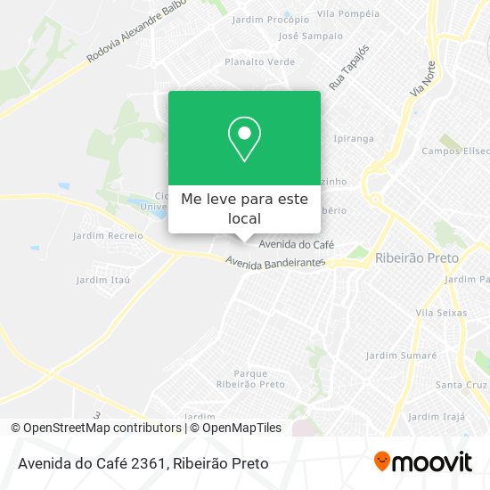 Avenida do Café 2361 mapa