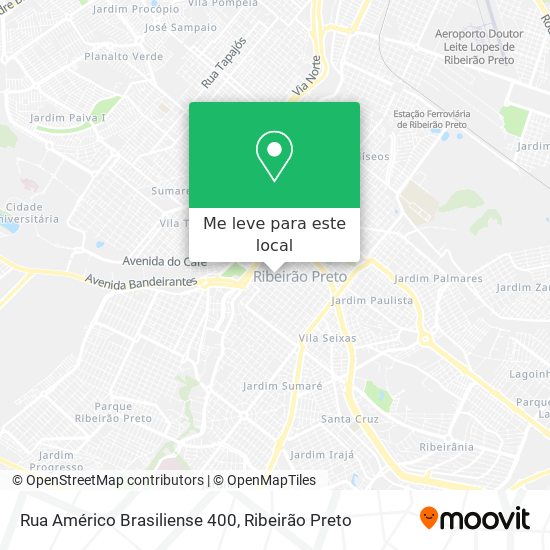 Rua Américo Brasiliense 400 mapa