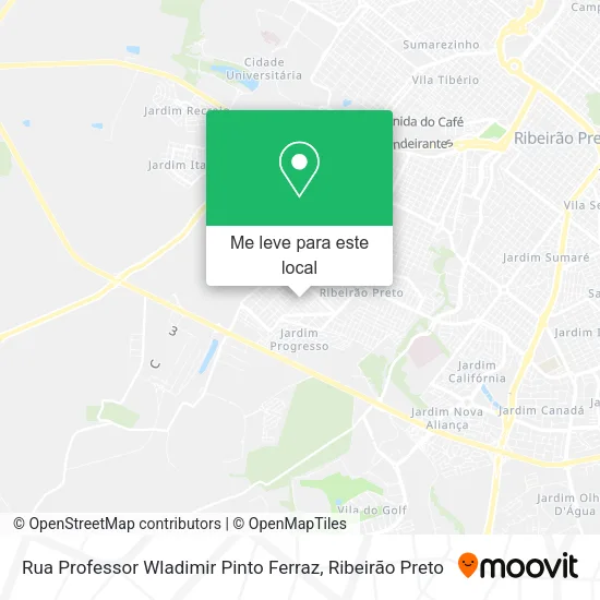 Rua Professor Wladimir Pinto Ferraz mapa