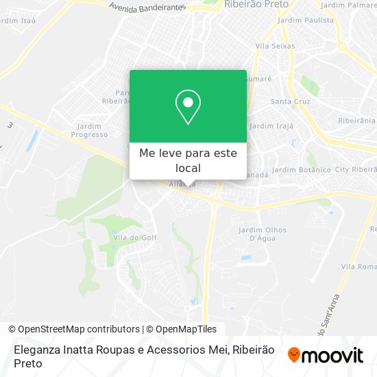 Eleganza Inatta Roupas e Acessorios Mei mapa