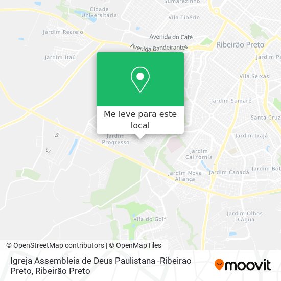 Igreja Assembleia de Deus Paulistana -Ribeirao Preto mapa