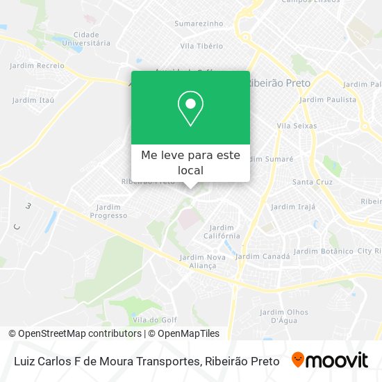 Luiz Carlos F de Moura Transportes mapa