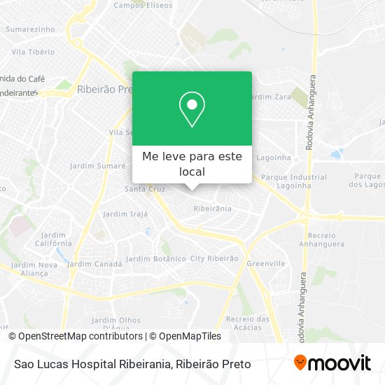Sao Lucas Hospital Ribeirania mapa