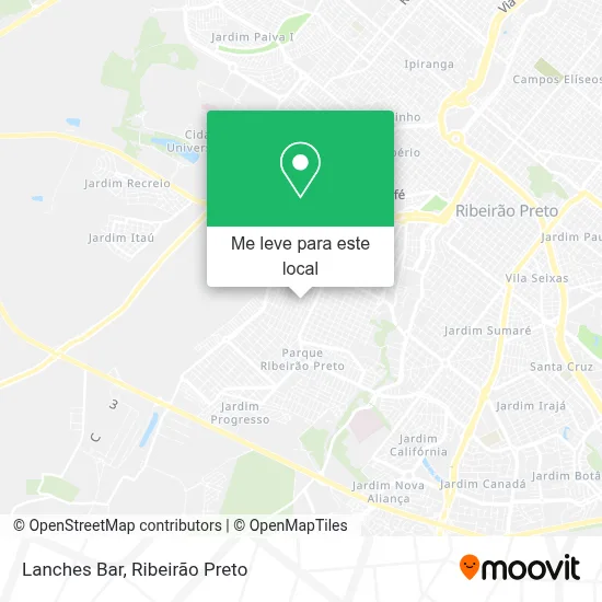Lanches Bar mapa
