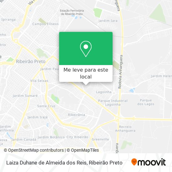 Laiza Duhane de Almeida dos Reis mapa