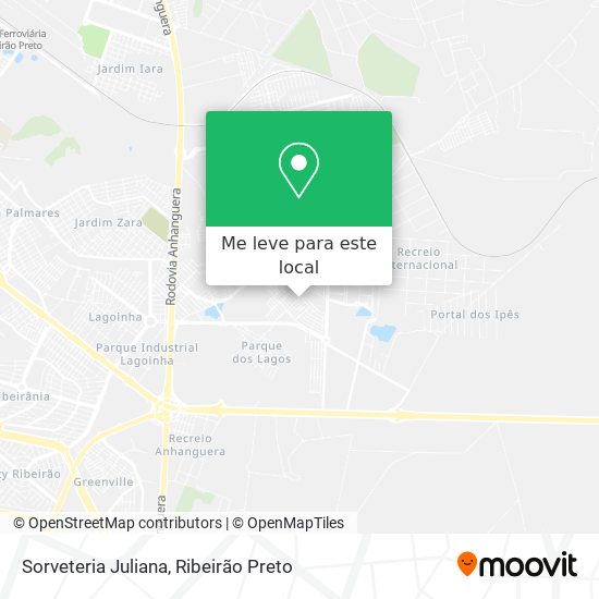 Sorveteria Juliana mapa