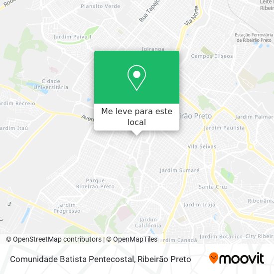 Comunidade Batista Pentecostal mapa