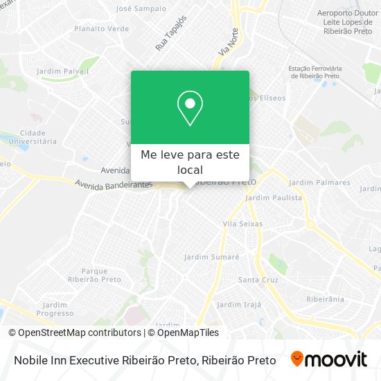 Nobile Inn Executive Ribeirão Preto mapa