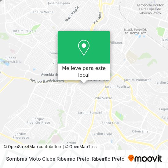 Sombras Moto Clube Ribeirao Preto mapa