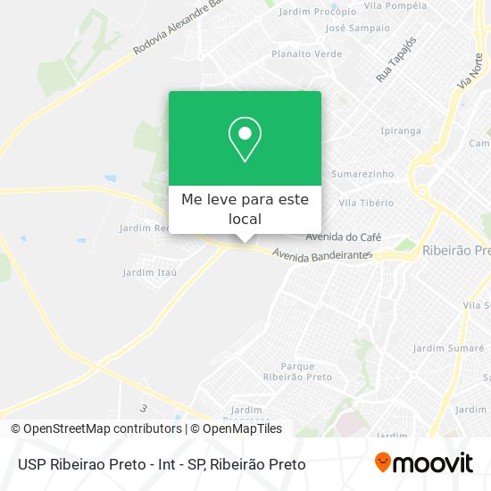 USP Ribeirao Preto - Int - SP mapa