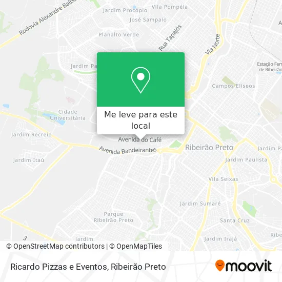 Ricardo Pizzas e Eventos mapa