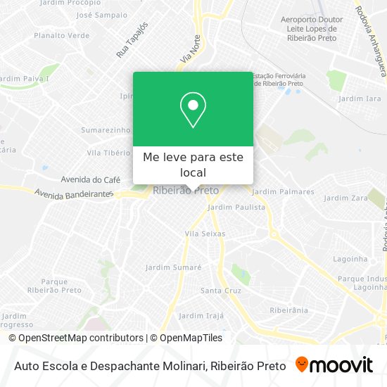 Auto Escola e Despachante Molinari mapa