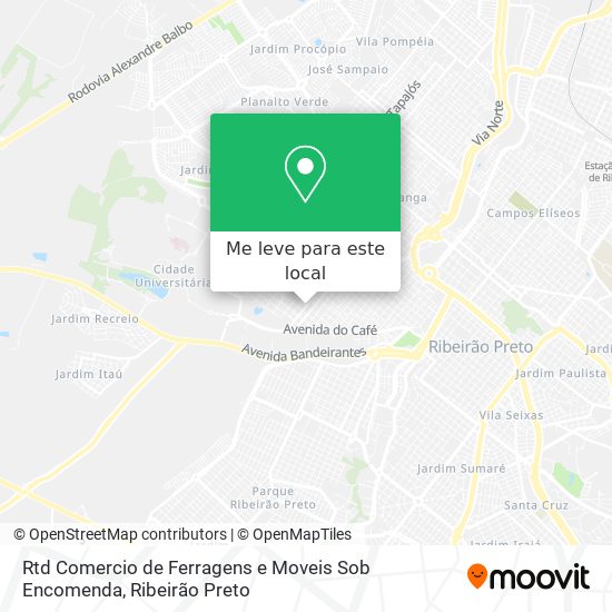 Rtd Comercio de Ferragens e Moveis Sob Encomenda mapa