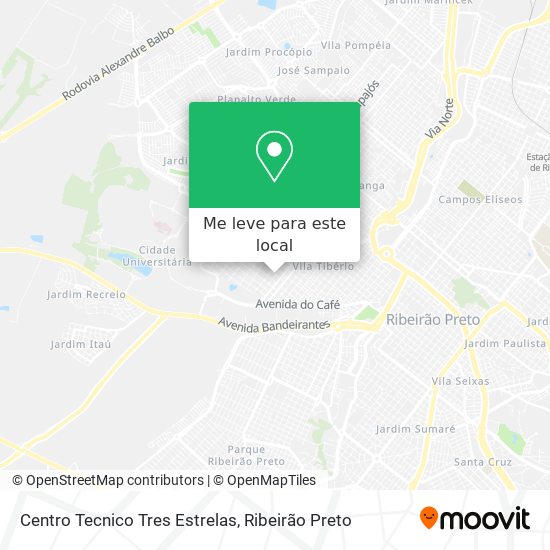 Centro Tecnico Tres Estrelas mapa