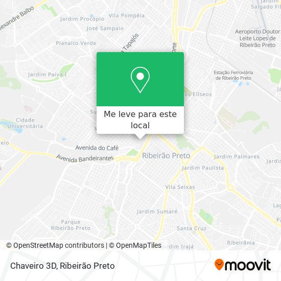 Chaveiro 3D mapa