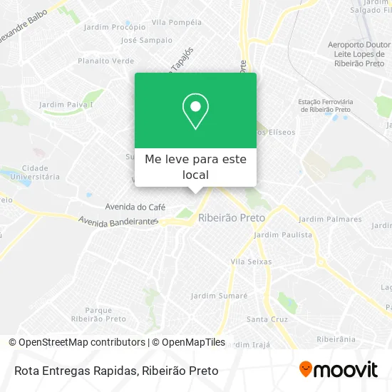 Rota Entregas Rapidas mapa