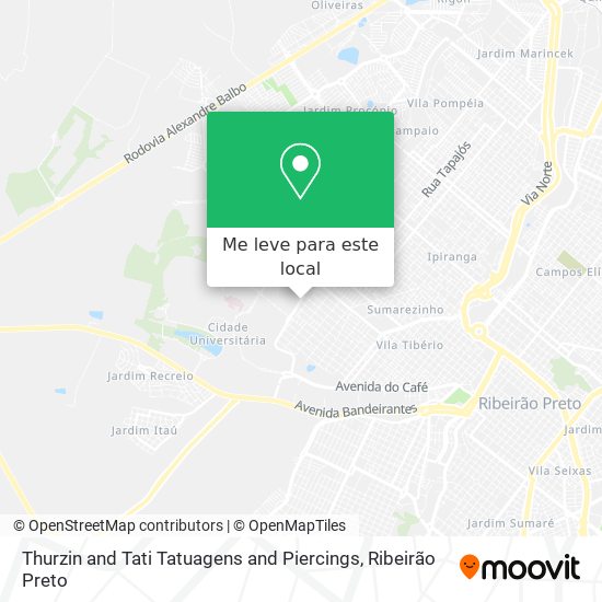 Thurzin and Tati Tatuagens and Piercings mapa
