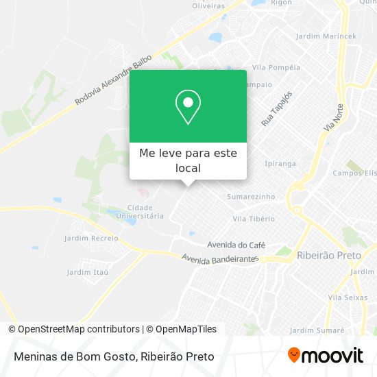 Meninas de Bom Gosto mapa