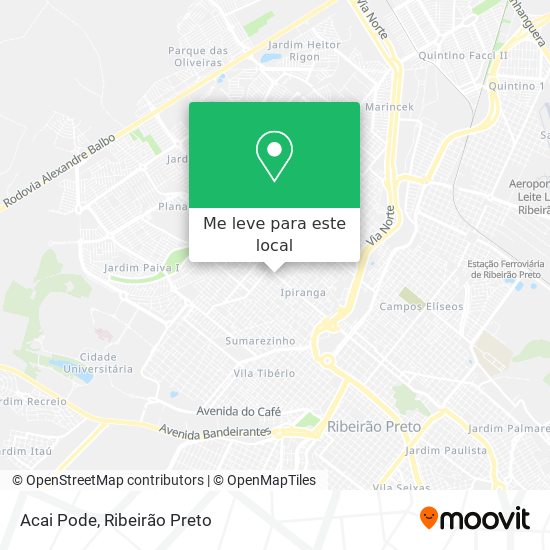 Acai Pode mapa