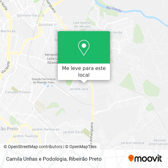 Camila Unhas e Podologia mapa