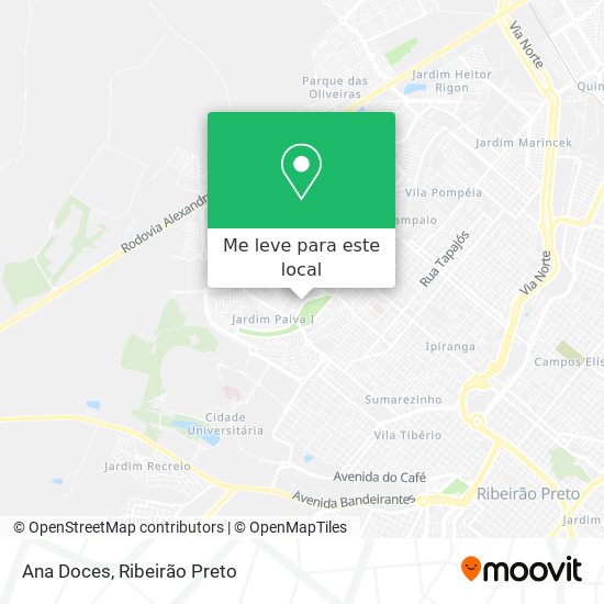 Ana Doces mapa