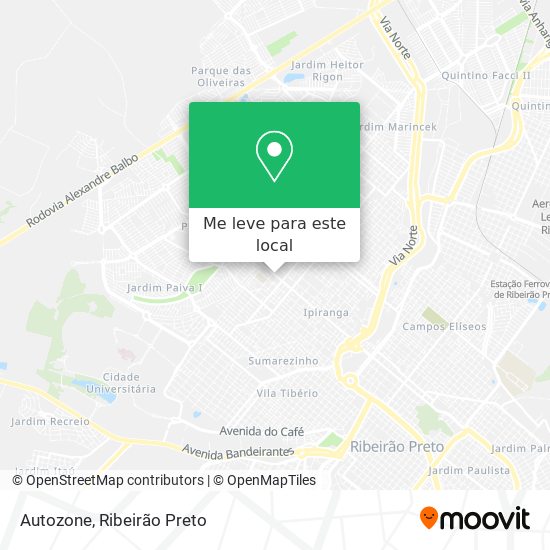 Autozone mapa