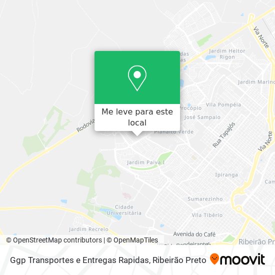 Ggp Transportes e Entregas Rapidas mapa