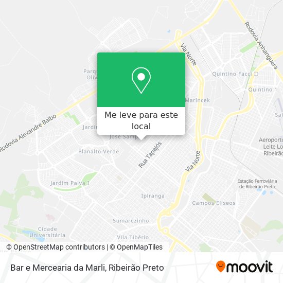 Bar e Mercearia da Marli mapa