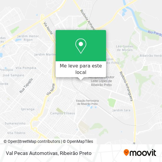 Val Pecas Automotivas mapa