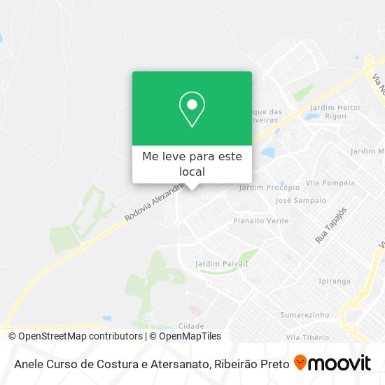 Anele Curso de Costura e Atersanato mapa