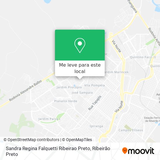 Sandra Regina Falquetti Ribeirao Preto mapa