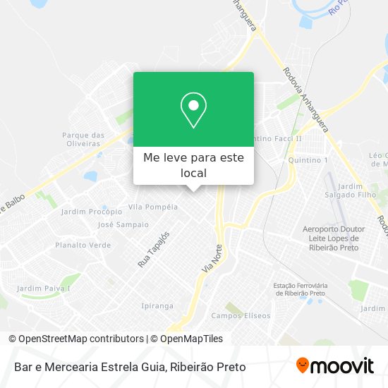 Bar e Mercearia Estrela Guia mapa