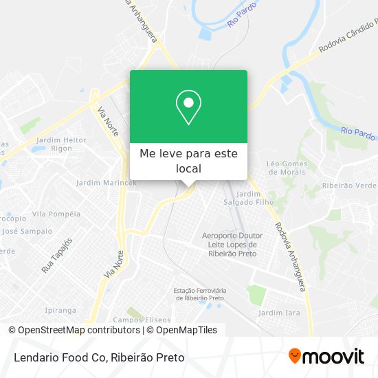 Lendario Food Co mapa