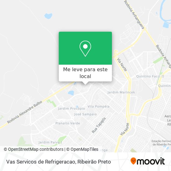 Vas Servicos de Refrigeracao mapa