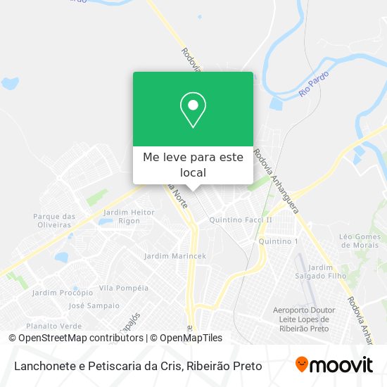 Lanchonete e Petiscaria da Cris mapa