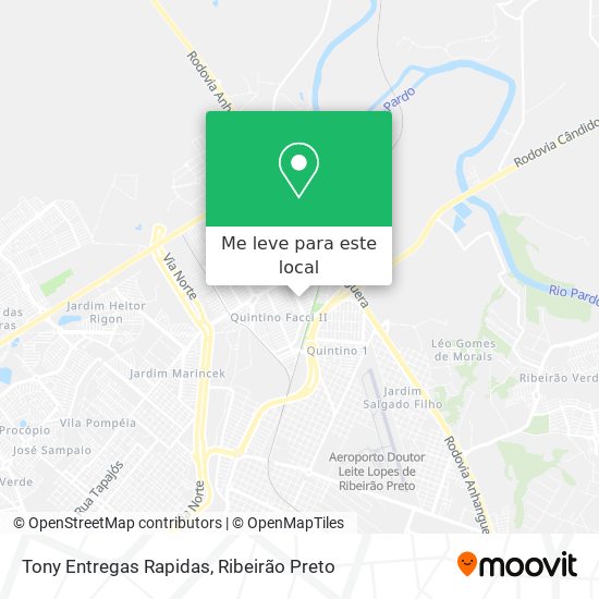 Tony Entregas Rapidas mapa