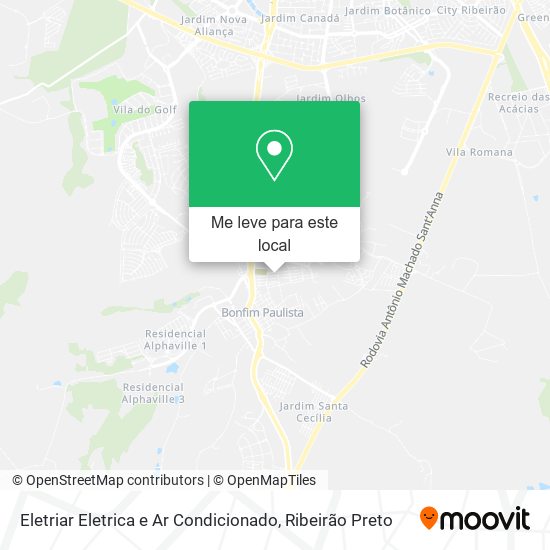 Eletriar Eletrica e Ar Condicionado mapa