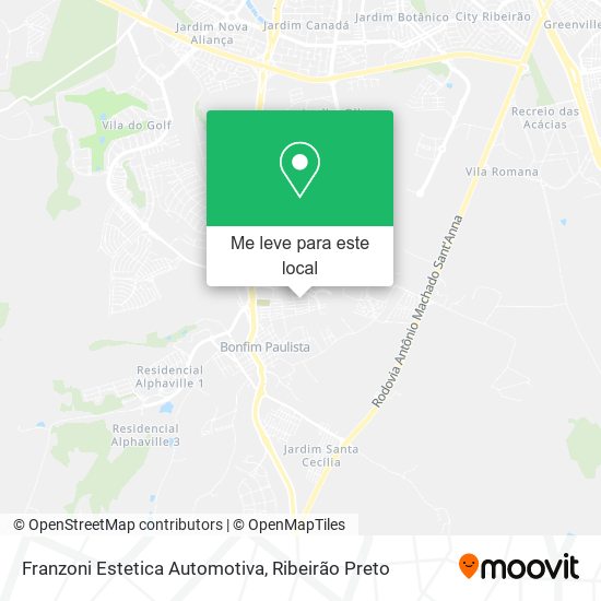 Franzoni Estetica Automotiva mapa