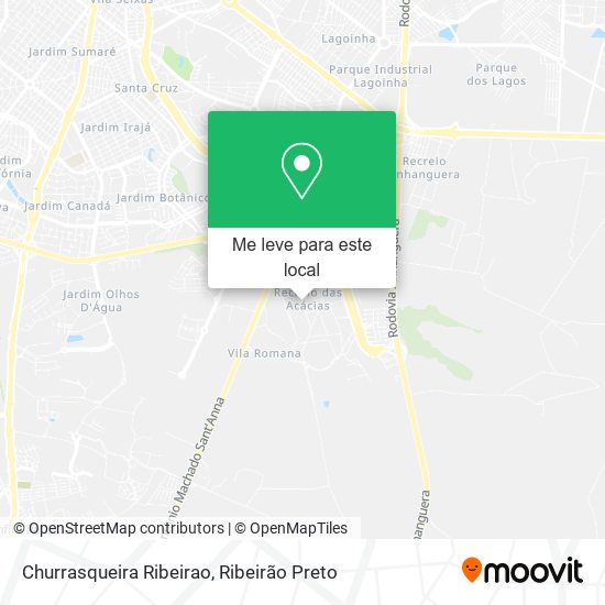 Churrasqueira Ribeirao mapa