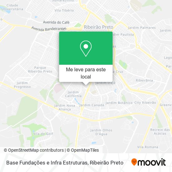 Base Fundações e Infra Estruturas mapa