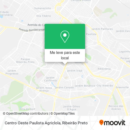 Centro Oeste Paulista Agriclola mapa