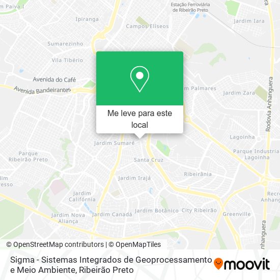 Sigma - Sistemas Integrados de Geoprocessamento e Meio Ambiente mapa